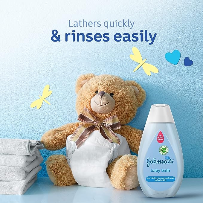 Johnson's baby bath Our Mildest Formula to Gently Cleanse Delicate Skin free from parabens, alcohol & dyes (200ml) - View 3 of 5