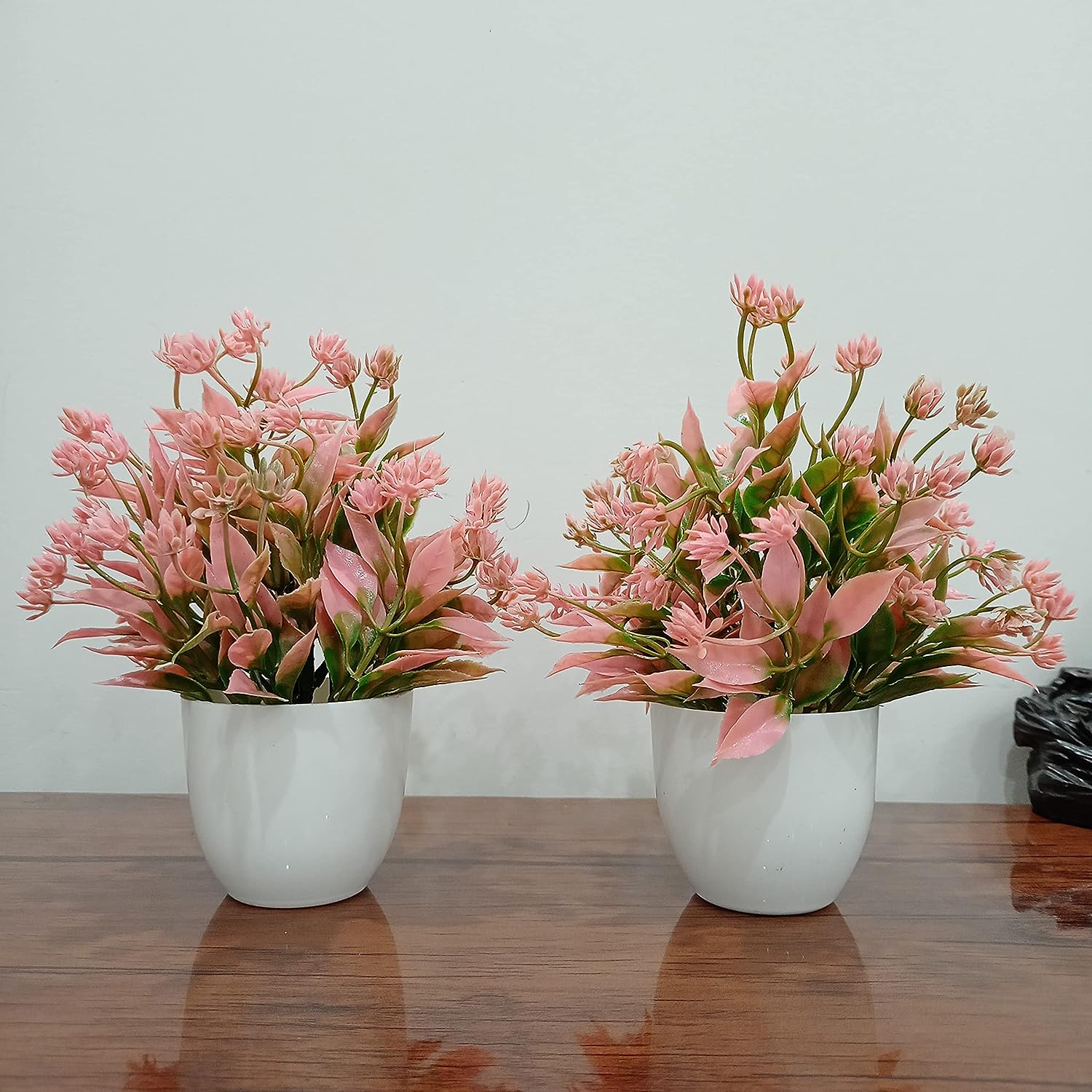Ramarch Mini MTP Wild Artificial Plant with Pot for Home Decor & Office (Pink, Pack of 2) - Shop at Colombo Mall