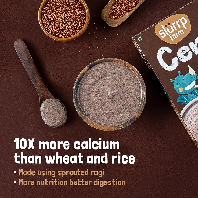Slurrp Farm Cereal | Sprouted Ragi | Instant Healthy Wholesome Food for Babies, 250 g - View 2 of 5
