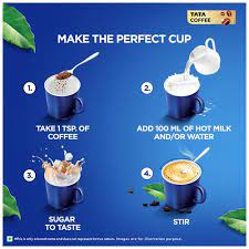 TATA Coffee Grand Classic Instant Coffee | Strong Taste & Rich Aroma 48g Jar - View 3 of 3