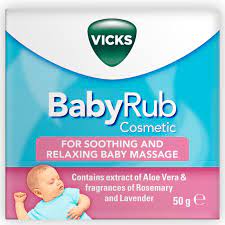 VICKS BabyRub Moisturising & Soothing Baby Care. (50g) - View 3 of 4
