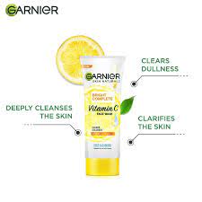 Garnier Skin Naturals Bright Complete Vitamin C + Lemon Face Wash. (100g) - View 3 of 4