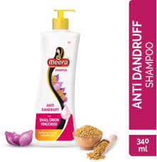 Meera Shampoo Anti Dandruff with Small Onion Fenugreek. (340ml) - Main product image