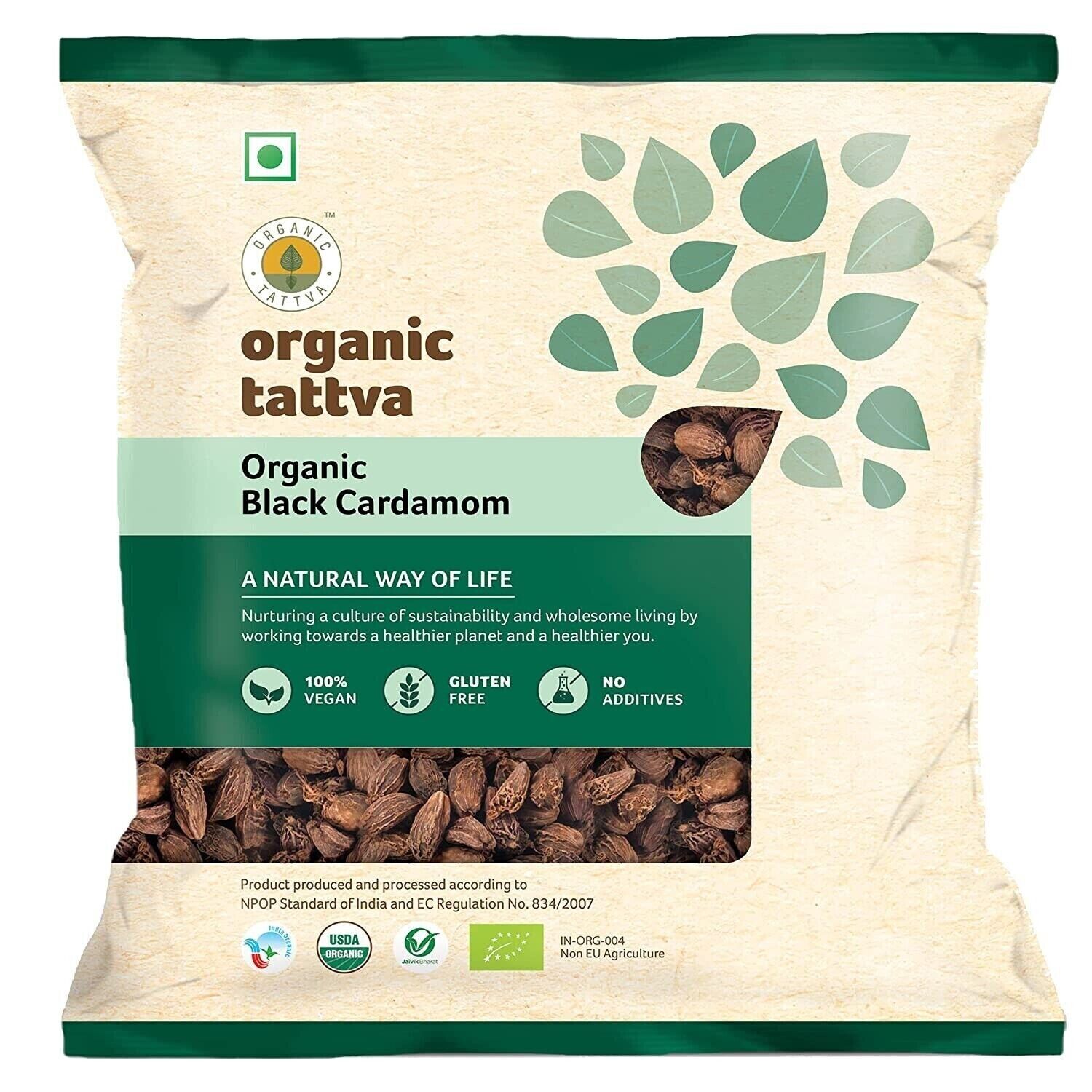 Organic Tattva, Organic Whole Black Cardamom 50g - Shop at Colombo Mall