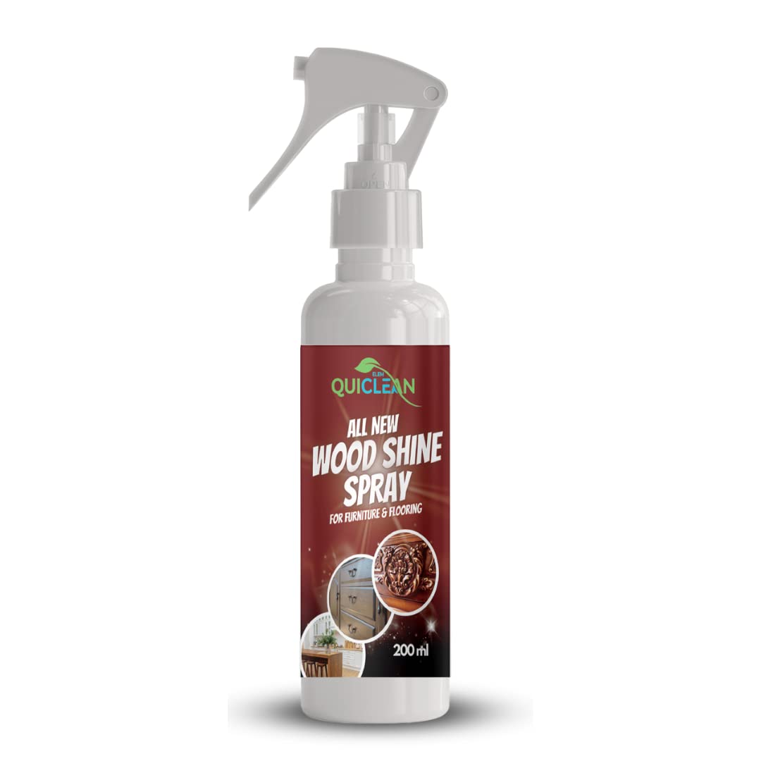 Elem Quiclean Wood Shine Spray | Natural and Herbal Wood Shine and Polish Spray for Furniture, Doors, Windows | For Home and Office Use | Alternative to Wood Polish and Wax (200 ml) - Shop at Colombo Mall