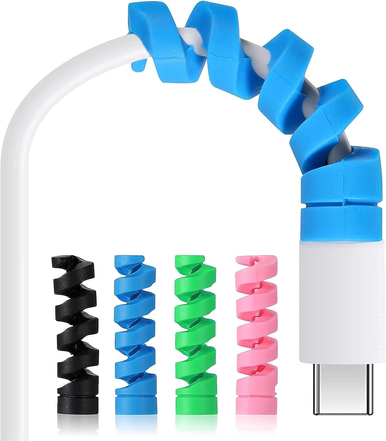 Cable Protectors- Charger Cable Saver, Silicone Flexible Cord Protector, Cable Mouse Cable Wire Protector Compatible for iPhone, Android, MacBook, Headphone - Shop at Colombo Mall
