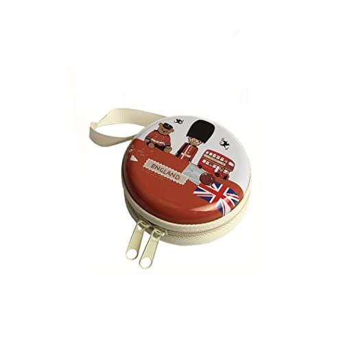 Encelade Round Aluminium Zipper Headphone Case London LC-08 (Multicolor) (All Earphones) - Shop at Colombo Mall