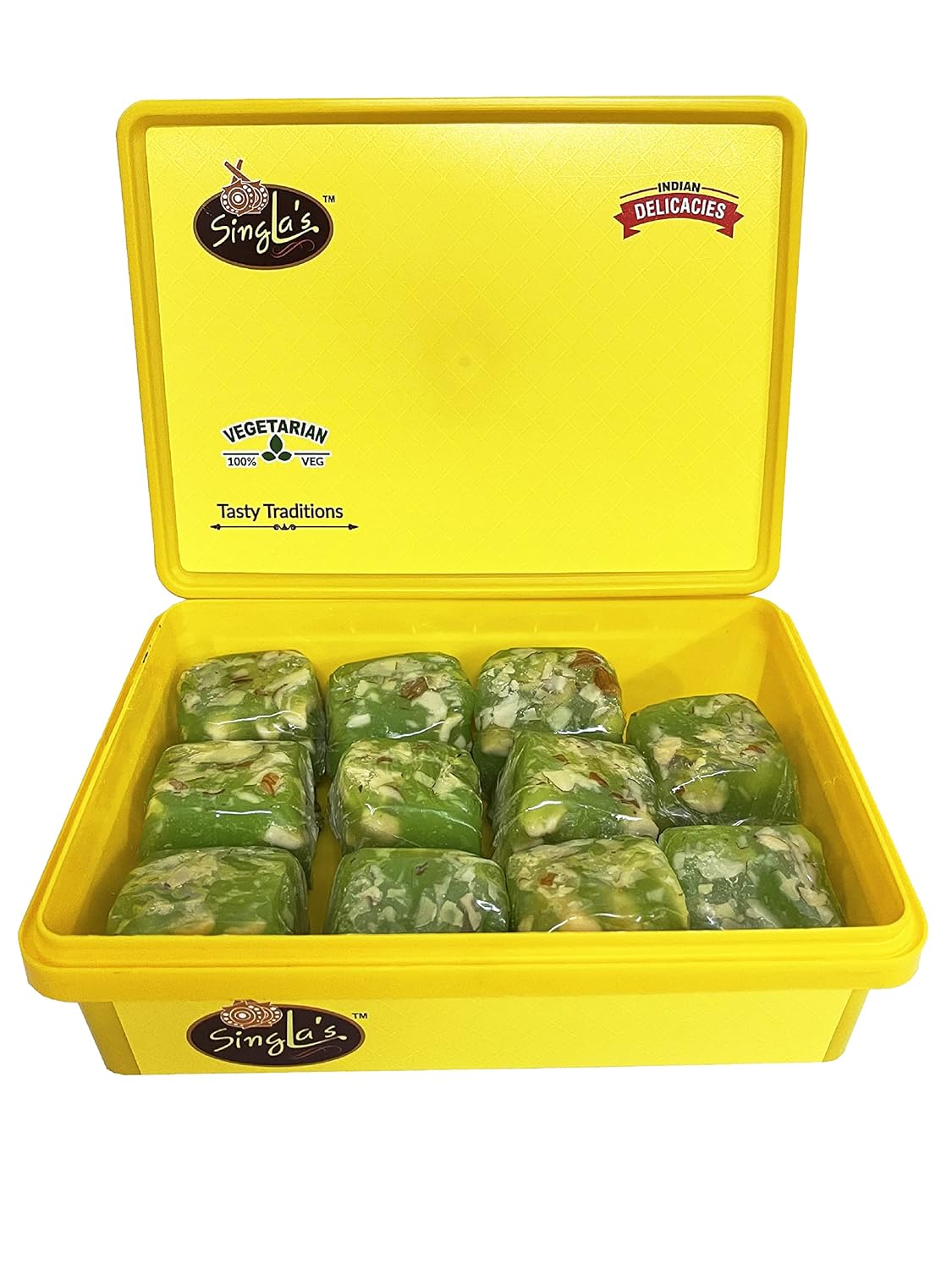 Singla Karachi Halwa Green 500g chewy texture Burfi delicious Sweet - Related product