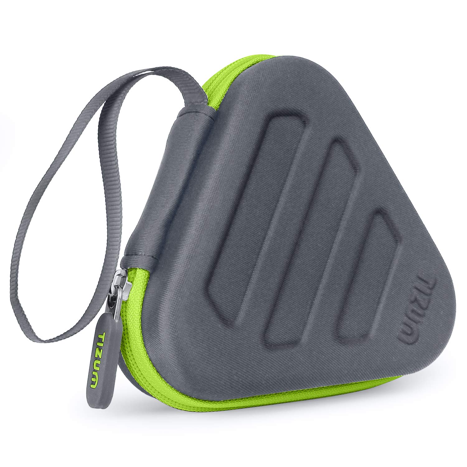 Tizum Earphone Carrying Case with Handle - Multi Purpose, Mesh Pocket Storage, Travel Organizer for Earphones, Pen Drives, Memory Card, Cables | Shock-Proof Ballistic Nylon, Soft Lining | Grey - Shop at Colombo Mall