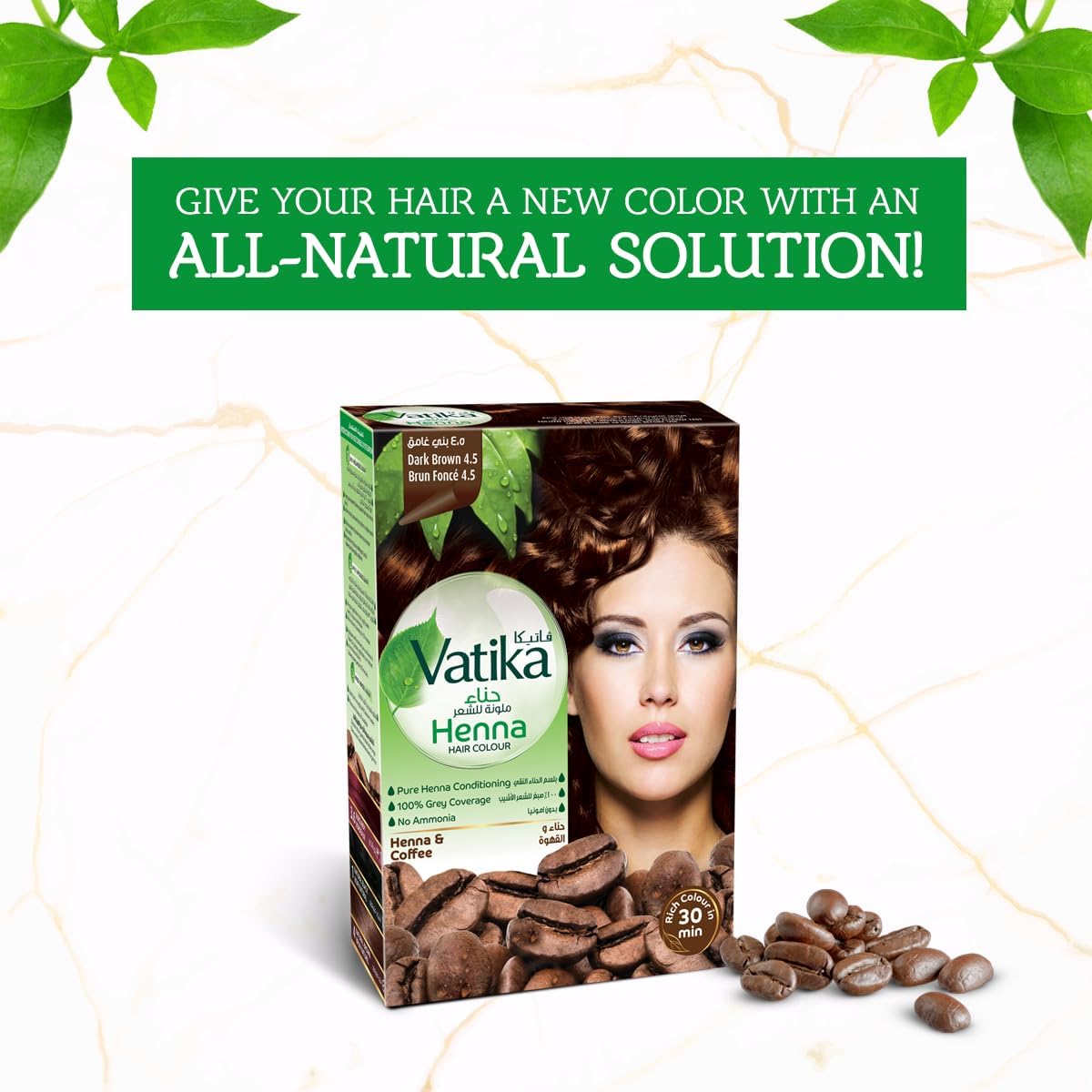 Dabur Vatika Henna Hair Color - Dark Brown, 6 X 10g - View 3 of 3