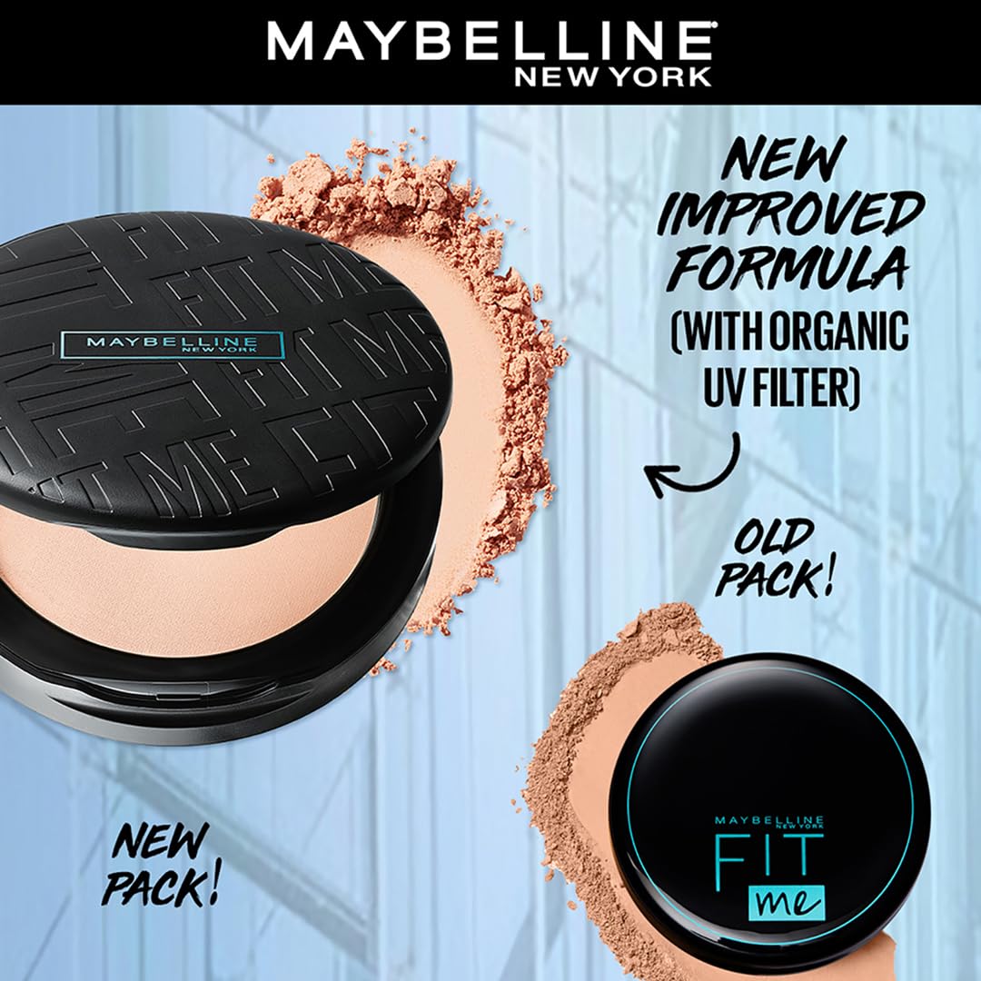 Maybelline New York Compact Powder, With SPF to Protect Skin from Sun, Absorbs Oil, Fit Me, 310 Sun Beige, 6g - View 2 of 3