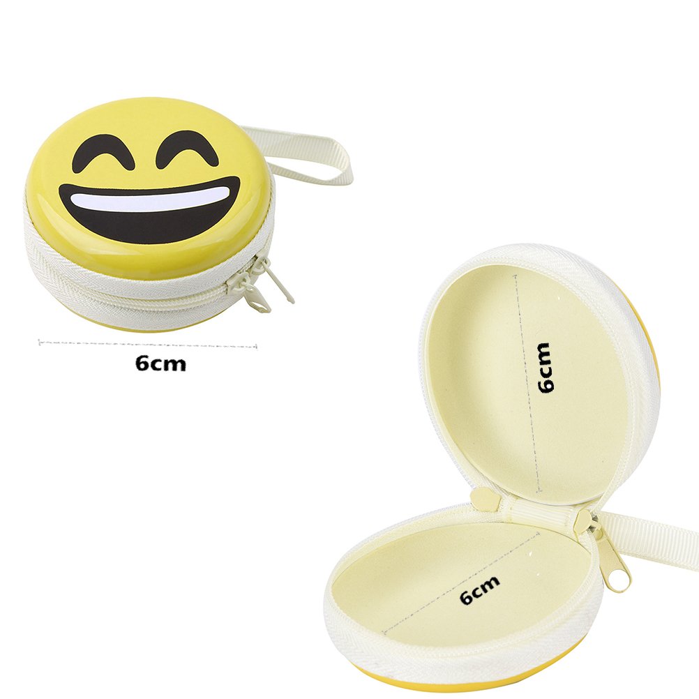 Stealodeal Round Aluminium Zipper Headphone Case SB-1 (Yellow) (All Earphones) - View 3 of 3