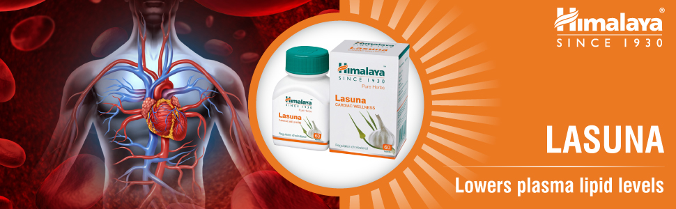 Himalaya Pure Herbs Lasuna Cardiac Wellness Garlic Regulates Cholesterol (60 Tablets) - View 7 of 7