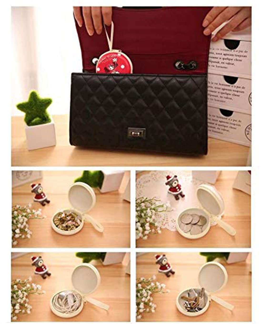 Stealodeal Round Aluminium Zipper Headphone Case MC-1 (Blue) (All Earphones) - View 2 of 3