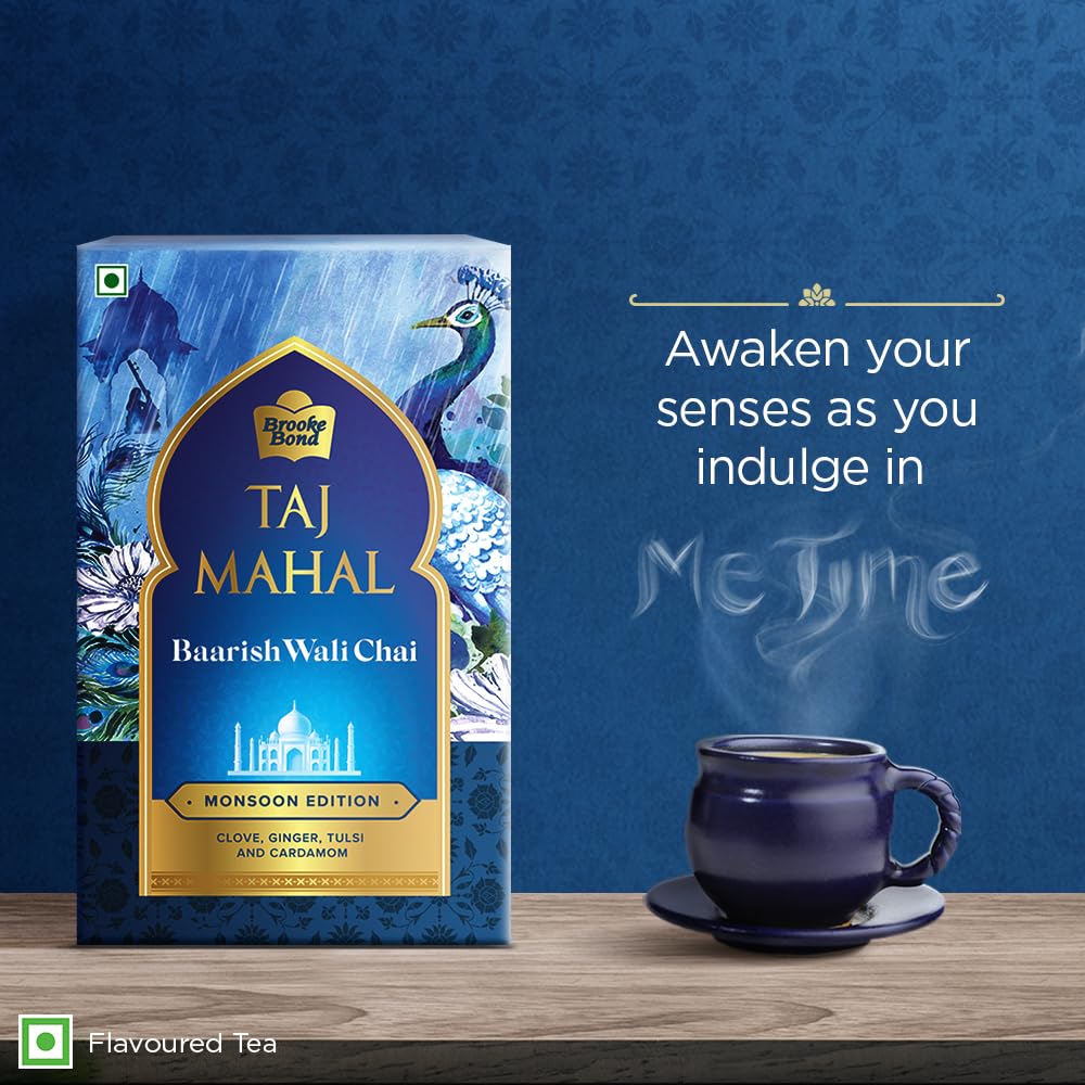 Taj Mahal Baarish Wali Chai | Monsoon Edition Tea | Ginger, Cloves, Tulsi, Cardamom - View 3 of 3