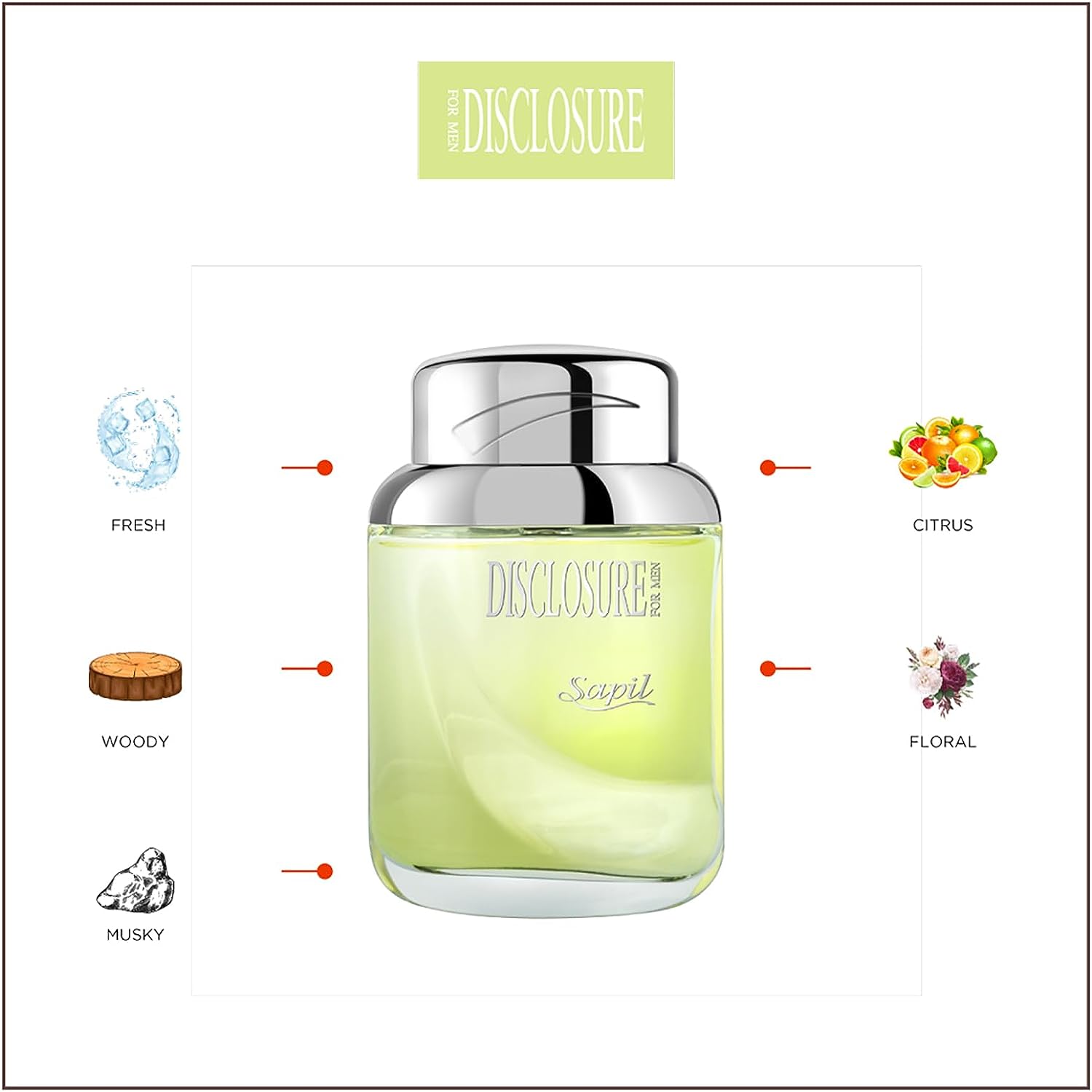 SAPIL Disclosure Men's- Perfume, 100 ml - View 3 of 3