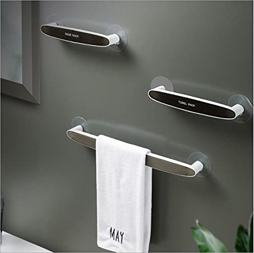 ARLICORPING™ Self Adhesive Wall Mount Towel Holder for Home/Kitchen/Bathroom/Toilet/Multi-Function Towel Rack/Plastic/Slipper Holder -No Drill Require (25 -CM TOWAL Holder) - View 2 of 3
