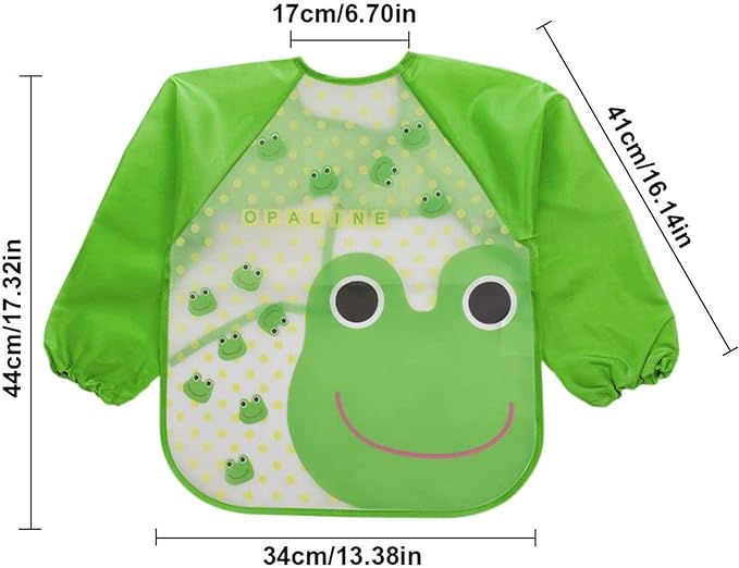 TALITARE Long Sleeve Baby Bibs for, 6-36 Months, Pack of 4 - View 4 of 4