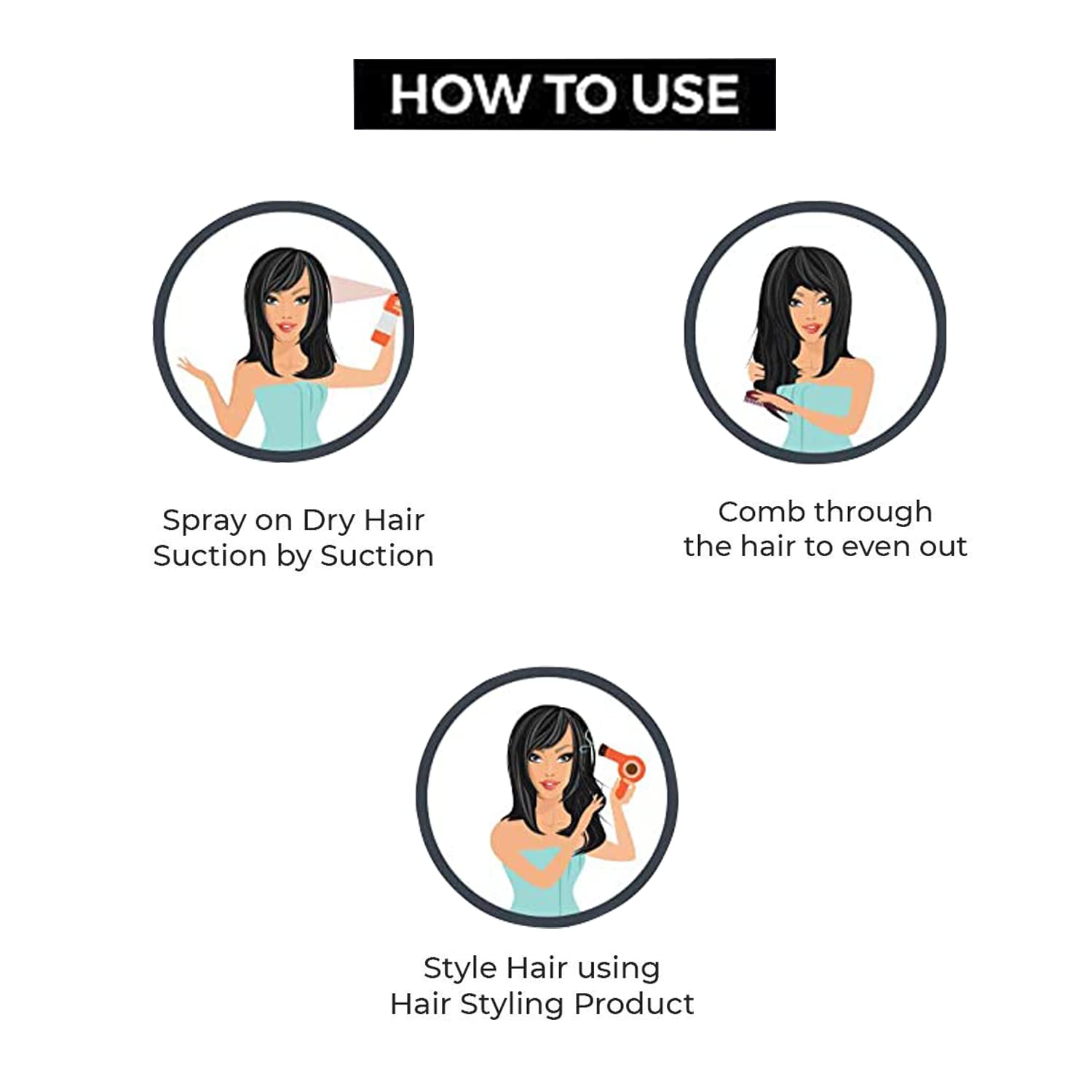 Vellasio Natural Hair Heat Protection Spray For Hair Straightener With Moroccan Argan oil And Grapes Seed Oil No Sulphate, No Paraben Hair Spray for Straightening Men and Women - View 3 of 3