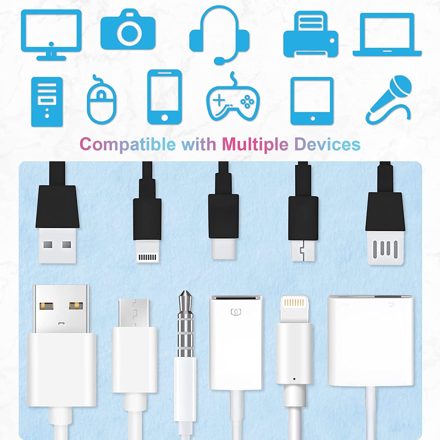 BeFall Electroplated Metallic Cable Spiral Protector/Wire Repair/Pet Cord Protector/Headphone Saver, Cable Wrap/Cover for Mac Charging Cable, USB Tube, Earphone (Silver) - View 3 of 3