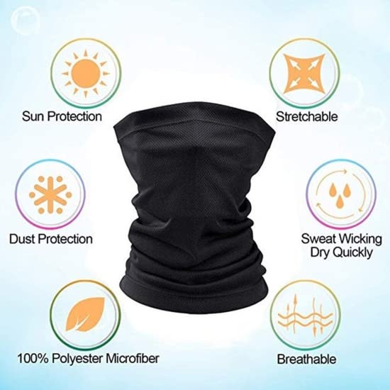 Cotton Head Wrap Buff Bandana, 9 in 1 Bandana, Helmet Cap, Hair Band, Face Mask for Riding Bikes, Suitable for Both Men and Women, Free Size (Pack of 1) - View 2 of 4