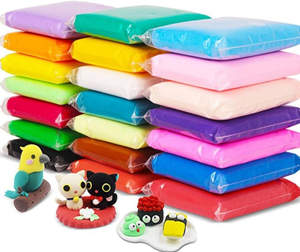 24 Colors Air Dry Clay Super Light DIY for Model Fun Toy, Creative Art Crafts, Gift Kids, 24 colors 11 oz - Shop at Colombo Mall