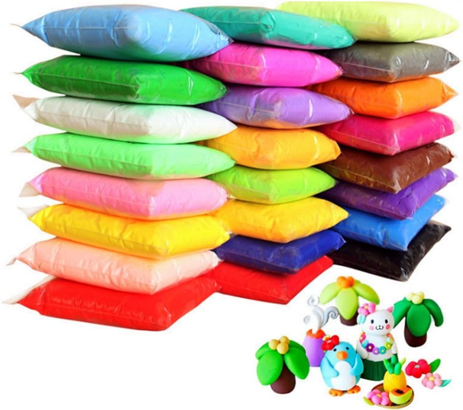 24 Colors Air Dry Clay Super Light DIY for Model Fun Toy, Creative Art Crafts, Gift Kids, 24 colors 11 oz - View 2 of 4