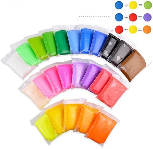 24 Colors Air Dry Clay Super Light DIY for Model Fun Toy, Creative Art Crafts, Gift Kids, 24 colors 11 oz - View 3 of 4
