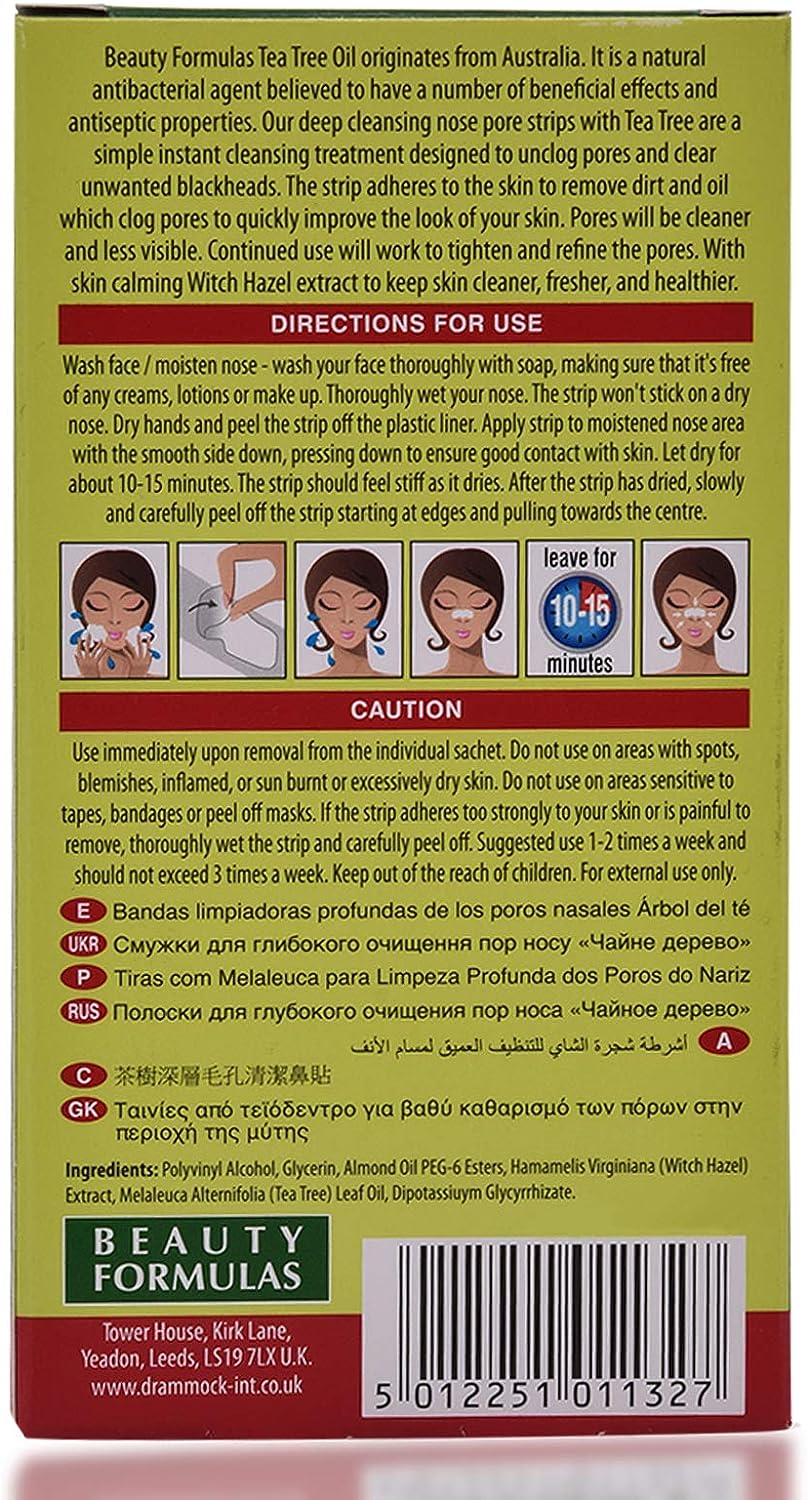 BEAUTY FORMULAS TEA TREE NOSE PORE STRIPS - View 2 of 3