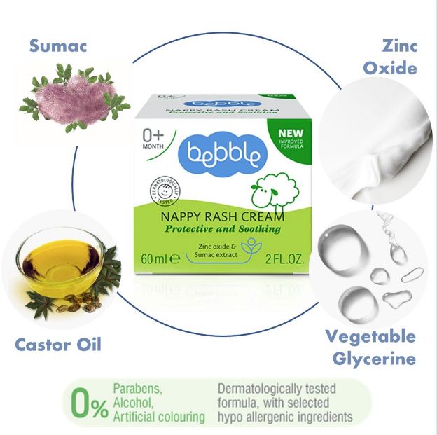 Bebble Nappy Rash Cream Protective and Soothing (60ml) - View 4 of 4