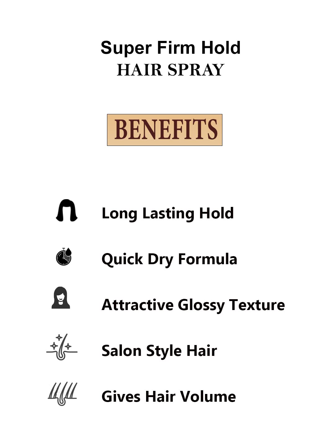Berina Hair Spray Super Firm Hold Gold Professional Salon Styling Spray 250ml Hair Setting Spray for Men and Women (Pack of 1) - View 3 of 4