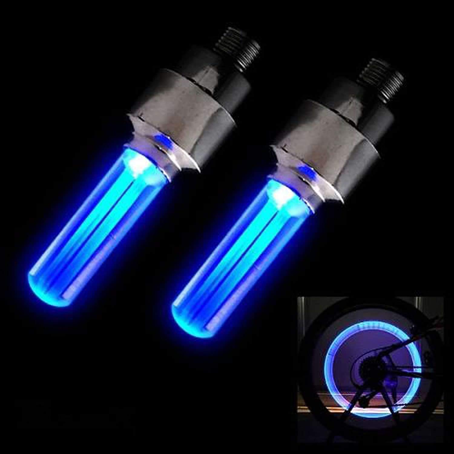 T9 TAGGEAR ALL Bike/Bicycle Tyre Led Light Rim Valve Cap Flashing With Motion Sensor Blue (Set Of 2 Pcs) for Car Motorcycles (Bike Led Lights) - Shop at Colombo Mall