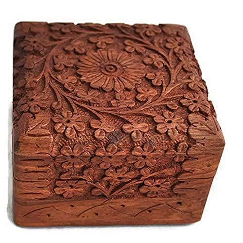 Jtku Handicraft Wooden Jewelry Box Makeup and Organizer Women Ring Storage // Earing Bracelet Organizer//multipurpose usage//card box - Shop at Colombo Mall