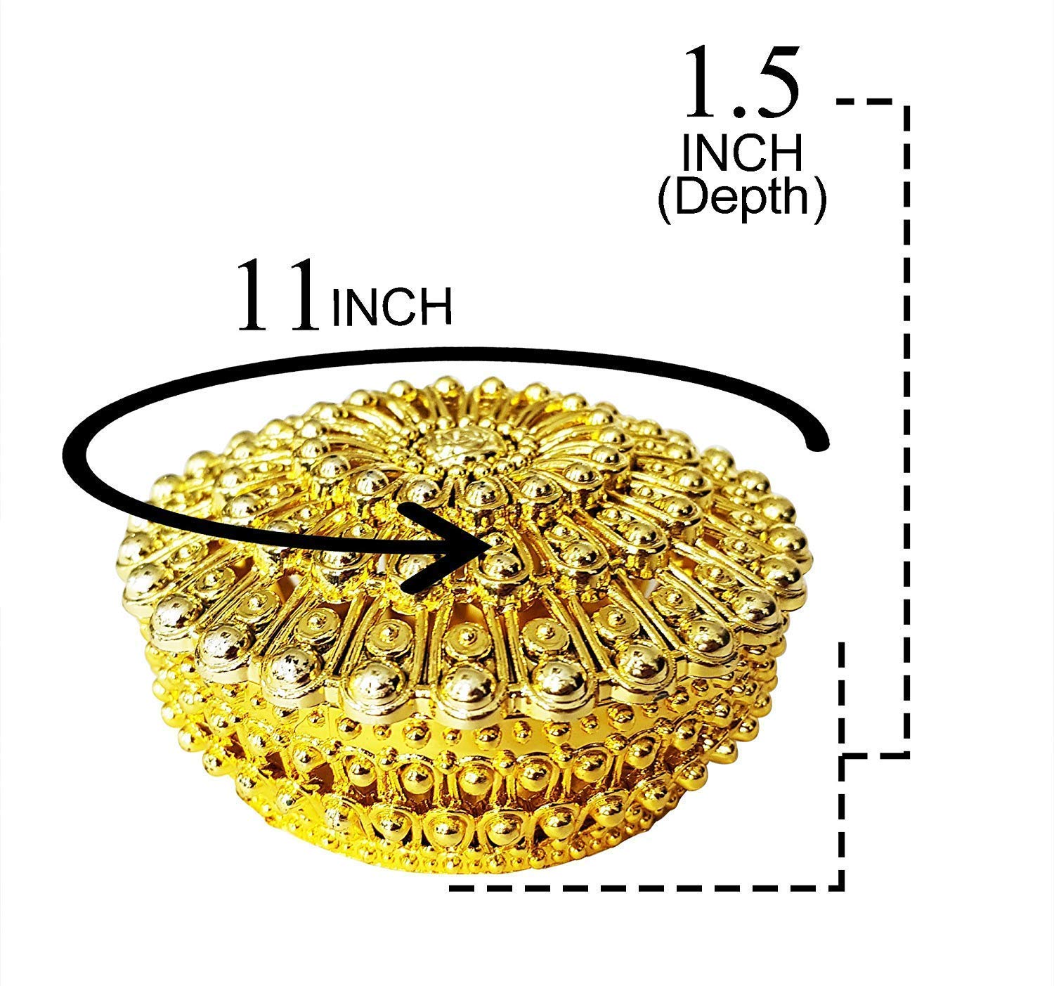 Glan Women Shape Jewellery Box Organizer for Storage, Earrings For Perect Gifting Item for Girls and Bridal Golden Set of 2 - View 3 of 3