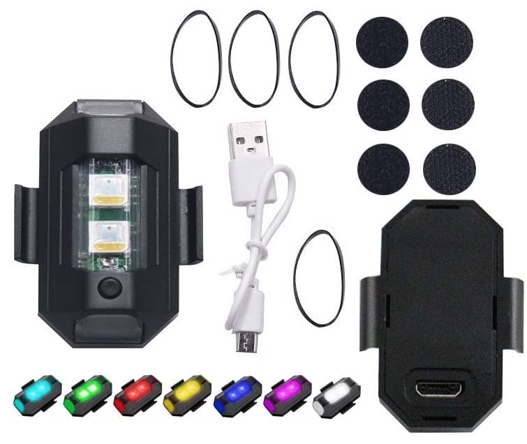 ELTRON TURBO ELT512864UIV Universal Safety Signal Aircraft Blinking Strobe 7 Colors Led Light Multipurpose Waterproof for Motorbike, Helmet, Bicycle, Car, Scooties &amp; Anywhere (Pack Of 1) - View 5 of 5