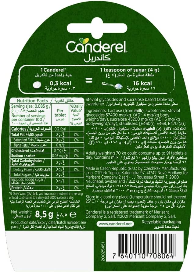 Canderel with Stevia Sweetener (100 Tablets) - View 3 of 5