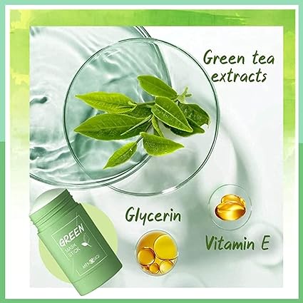 Green Mask Stick Green Tea Oil Control Clean Solid Mask (40g) - View 2 of 6