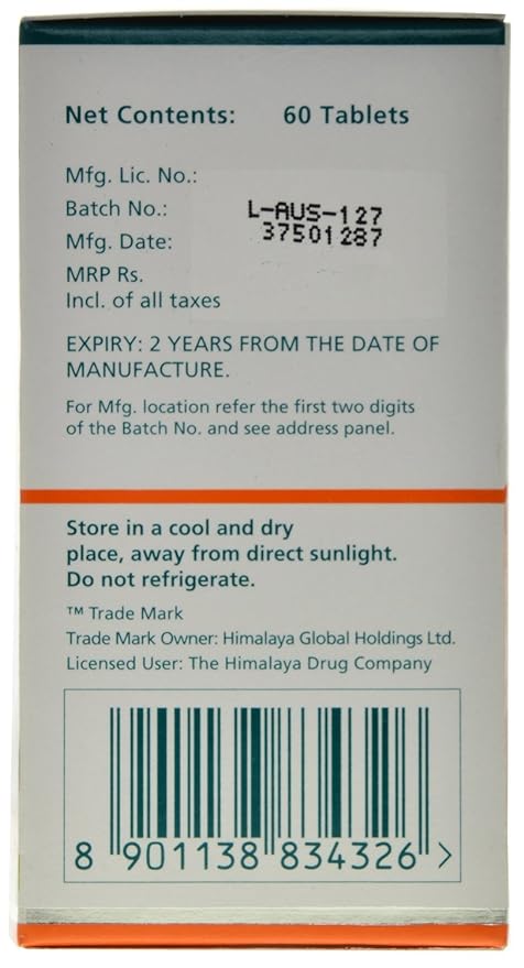 Himalaya Pure Herbs Lasuna Cardiac Wellness Garlic Regulates Cholesterol (60 Tablets) - View 5 of 7