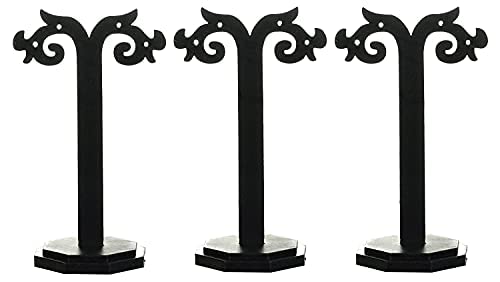 Kavmart® (PACK OF 3 Earrings Stand Jewelry Display Organiser For Hanging JHUMKA EARRINGS (Black) - Shop at Colombo Mall