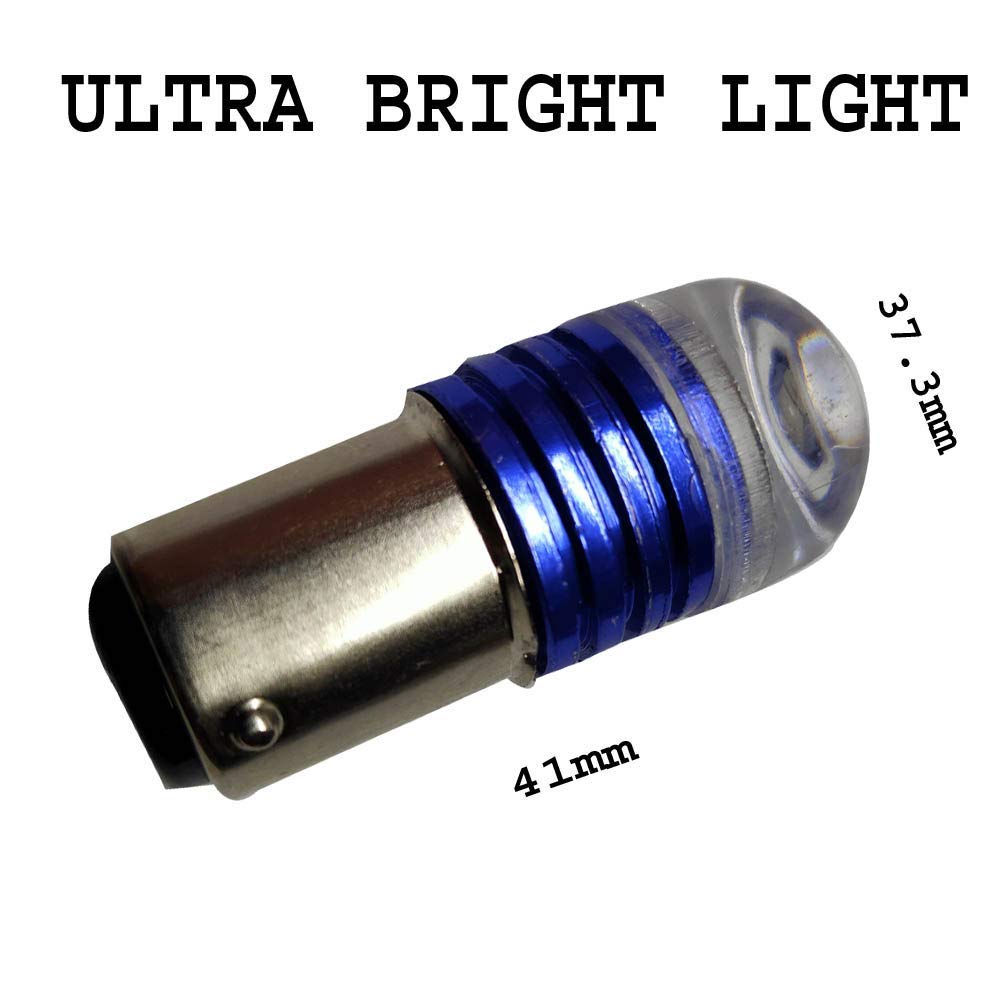 A4S AUTOMOTIVE &amp; ACCESSORIES 2pcs Back Light, Brake Light, Tail Light LED Parking Light for Universal All Bike (Blue) - View 3 of 3