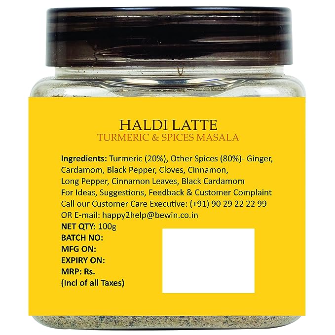 Arbor Treat Haldi Latte Latte Du Curcuma Turmeric &amp; Spices Masala (100g) - View 2 of 5