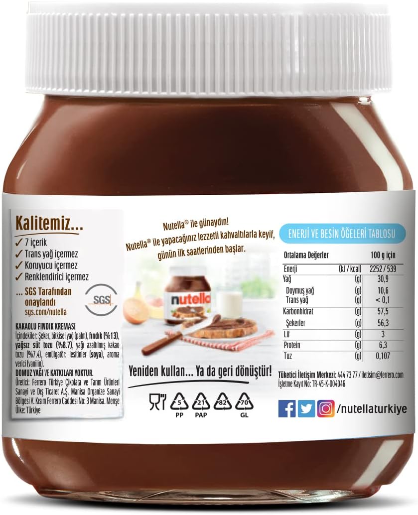 Nutella Hazelnut Spread with Cocoa 400g - View 3 of 4