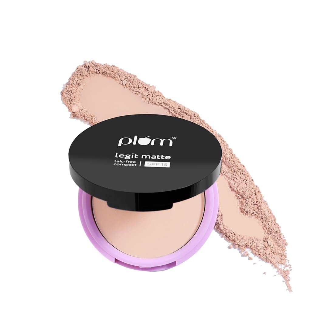 Plum Legit Matte Talc-Free Compact With SPF15 | Lightweight | Even Coverage | 100% Vegan & Cruelty Free | Pinched Blush - 115P (Light, Cool Undertone) - Shop at Colombo Mall