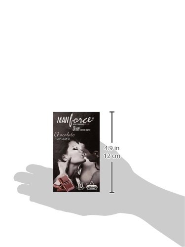 Manforce 3 in 1 Ribbed Contour Condom - 10 Pieces (Chocolate) - View 3 of 3