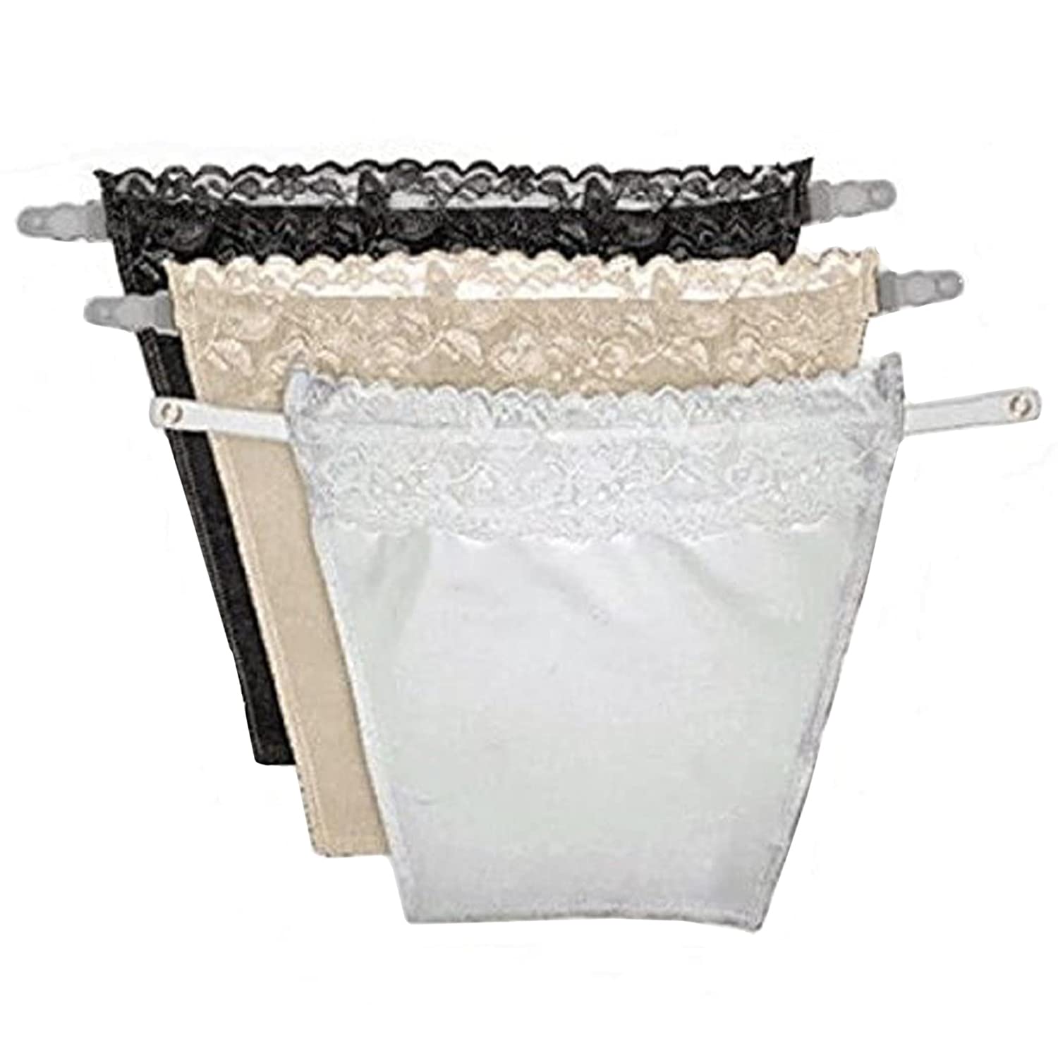 FIMALIA Cotton Clip-on Mock Lace Camisole for Women,Deep Neck Cleavage Cover (Free Size)-Pack of 2,4 & 5 pc - Shop at Colombo Mall