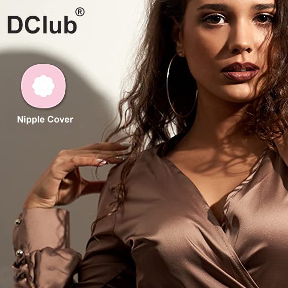 dclub Nipple Covers for Women Adhesive Silicone Pasties with Travel Box.Heart Shape. - View 3 of 4