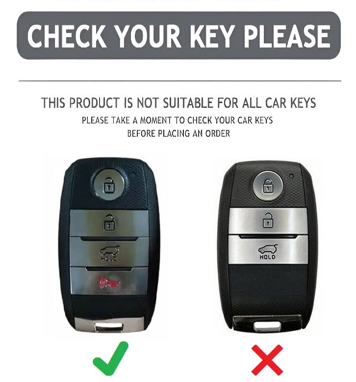 ECOM Universe Car Key Fob Protector TPU Smart Key Remote Case Covers Smart 1 (Cream) [ for Ki-a Sonet | Seltos | Carens | Carnival ] - View 3 of 4