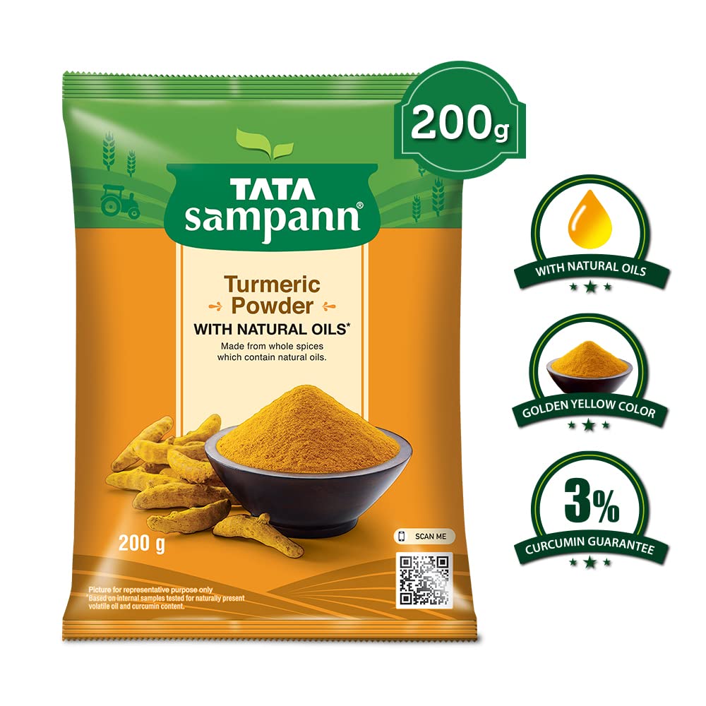 Tata Sampann Turmeric Powder With Natural Oils, 200g - Shop at Colombo Mall