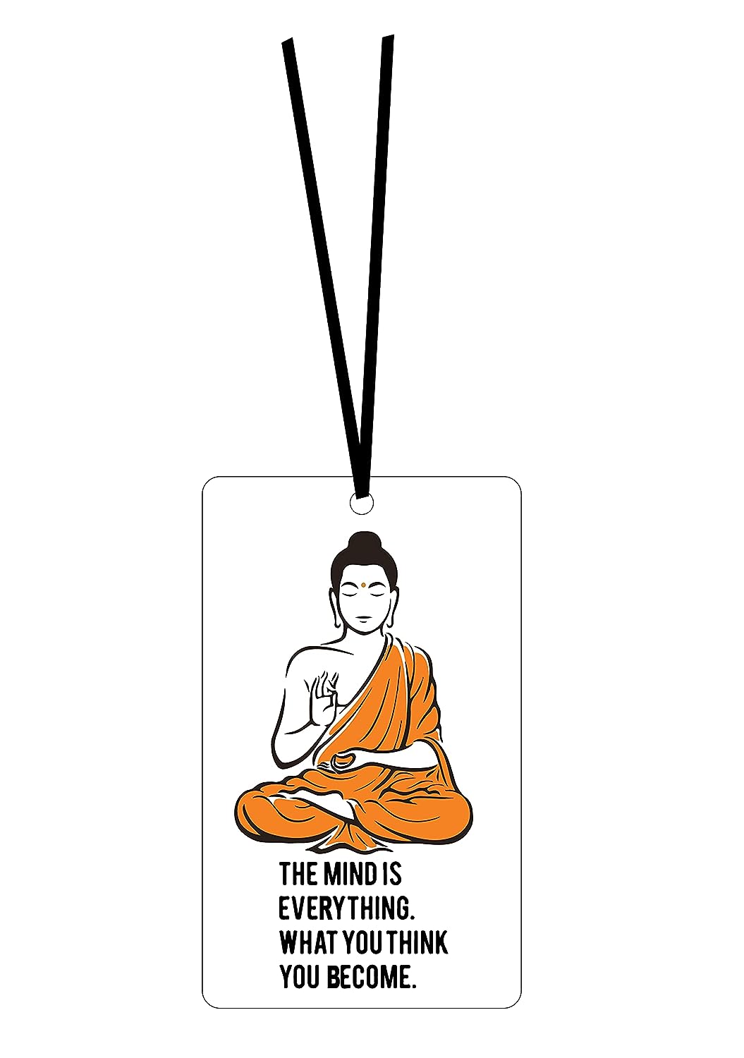 Buddha Car Hanging Accessories Quotes God Car Hanging Wooden Sublimation Printed Interior Decoration Multicolored (4 x 2 Inch) - Shop at Colombo Mall