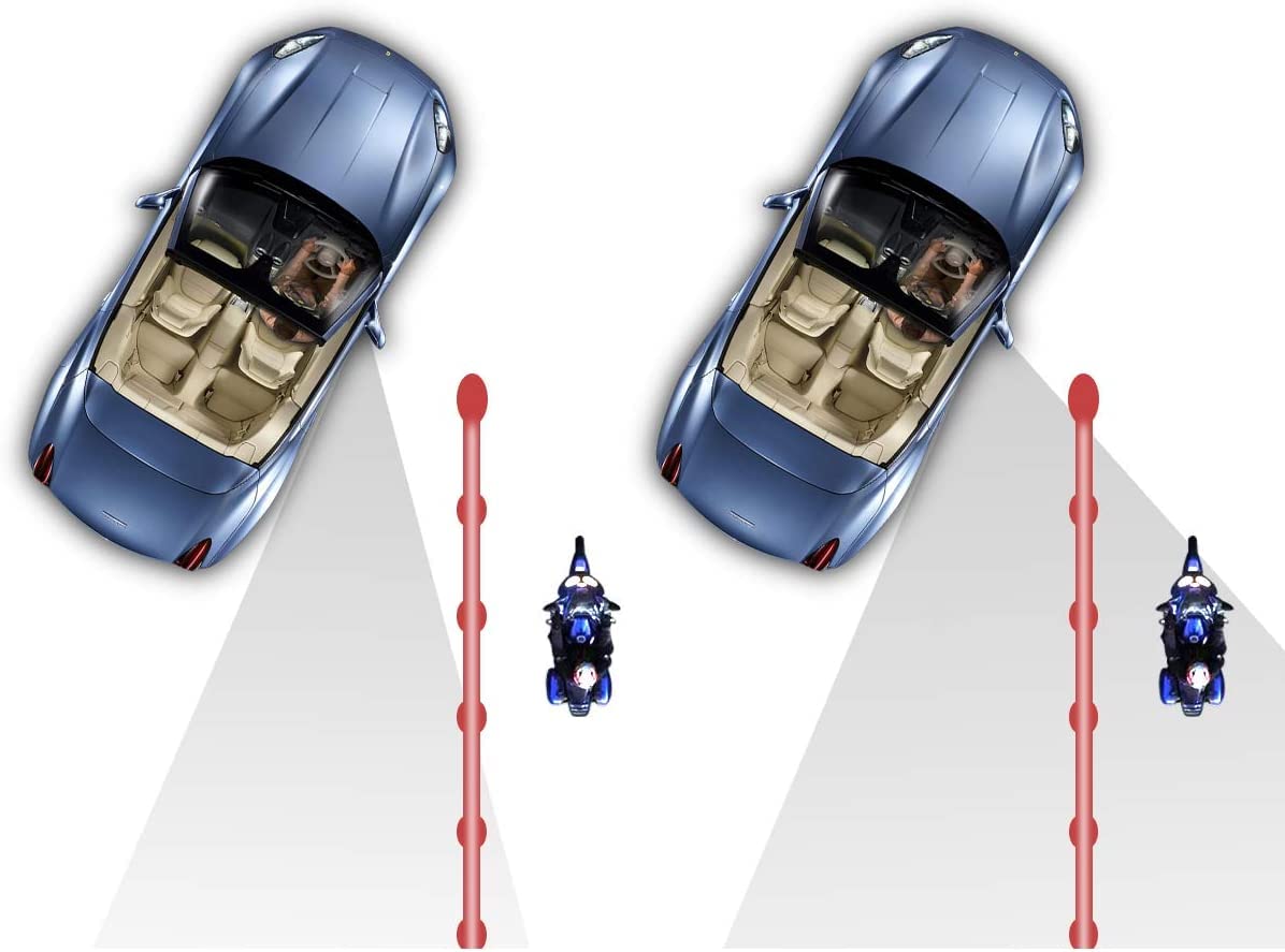 Car Accessories Pack of 2 Blind Spot Car Mirrors, 2 Inch Round HD Glass Convex Rear View Wide Angle Side Mirror Blindspot with Self Adhesive Back for Universal Vehicles - View 3 of 4